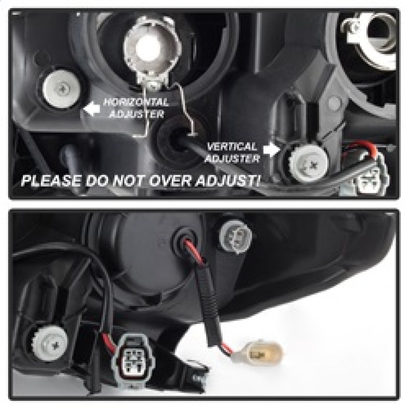 xTune Toyota Tacoma 16-18 DRL Light Bar Projector Headlights - Black PRO-JH-TTA16-LBDRL-BK 9039256