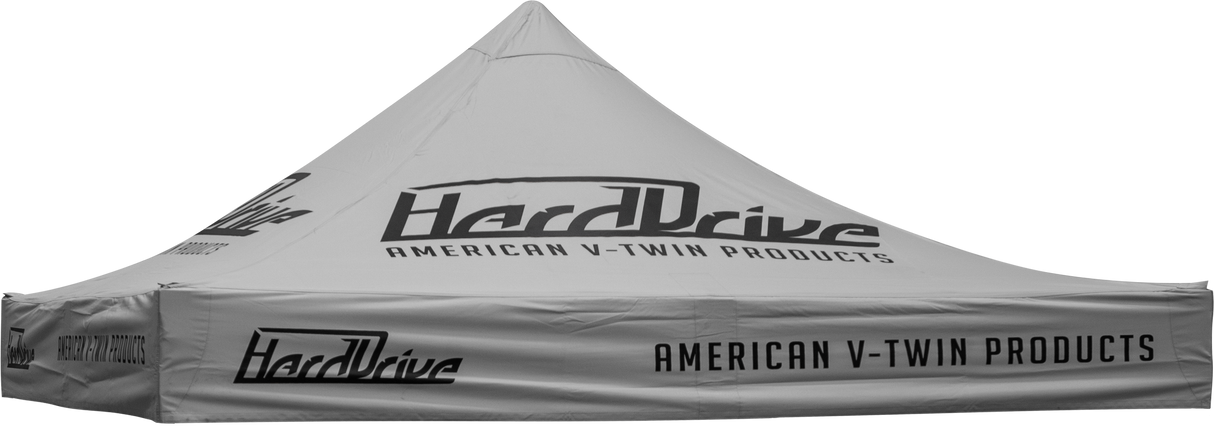 HARDDRIVE Canopy Grey With Logo 10' X 10' Replacment Top 810-9893