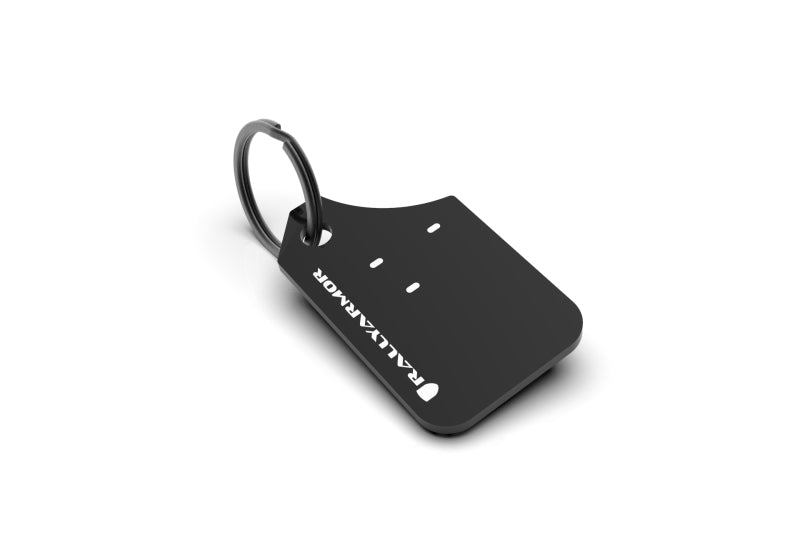 Rally Armor Black Rally Armor Mini UR Rally Mud Flap Keychain RAKEYCHAIN