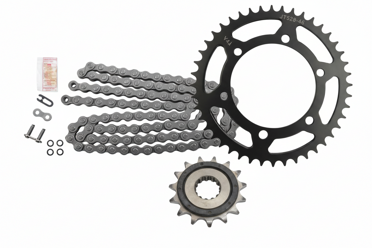 IN STOCK - JT SPROCKETS - SPROCKET & CHAIN SET KIT - NINJA 400 - JTR486.41-1223-1420-JTF1539