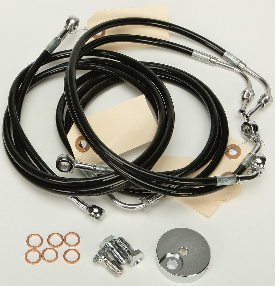 HARDDRIVE Brakeline Kit Blk Touring HD-0403-BK