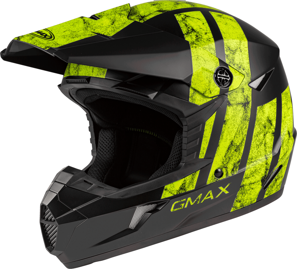 GMAX Youth Mx-46y Off-Road Dominant Helmet Matte Black/Hi-Vis Ym G3464741