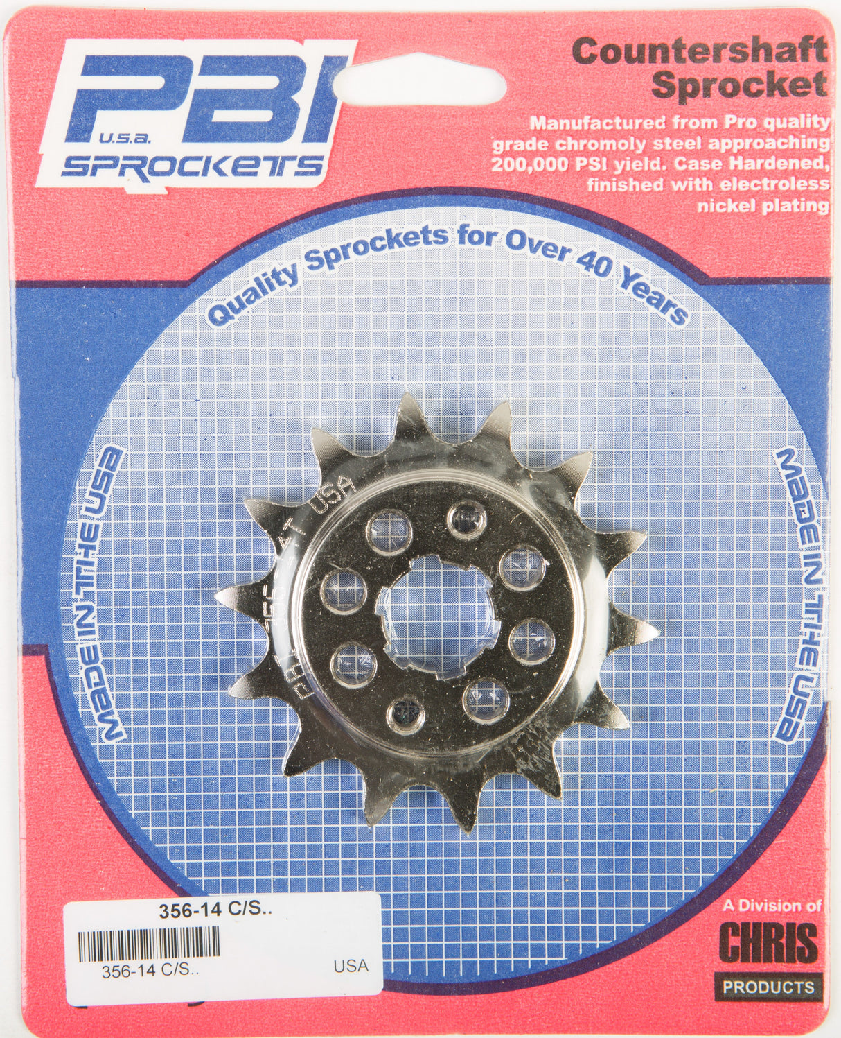 PBIFront Cs Sprocket Steel 14t-520 Hon356-14