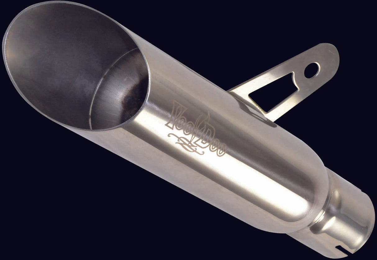 VOODOO Shorty Exhaust Single Muffler Polished VER1L5P