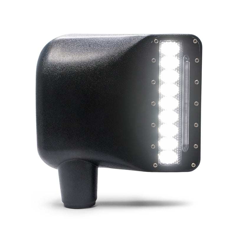 DV8 Offroad 07-18 Jeep Wrangler JK LED Mirror Housing w/ Turn Signal Option BCME27W3W