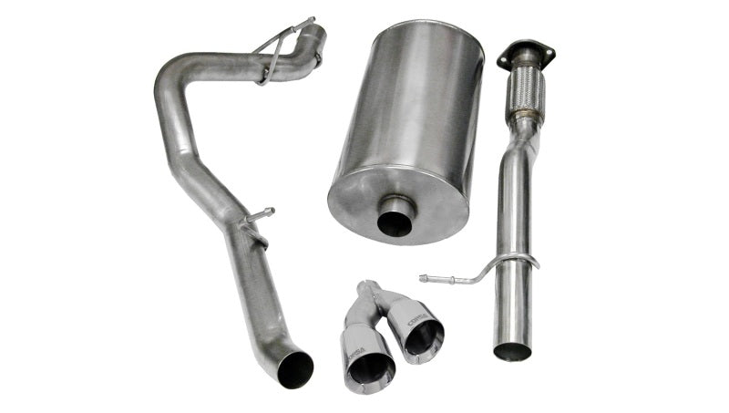 Corsa 09-13 Chevrolet Suburban 1500 5.3L V8 Polished Sport Cat-Back Exhaust 14914