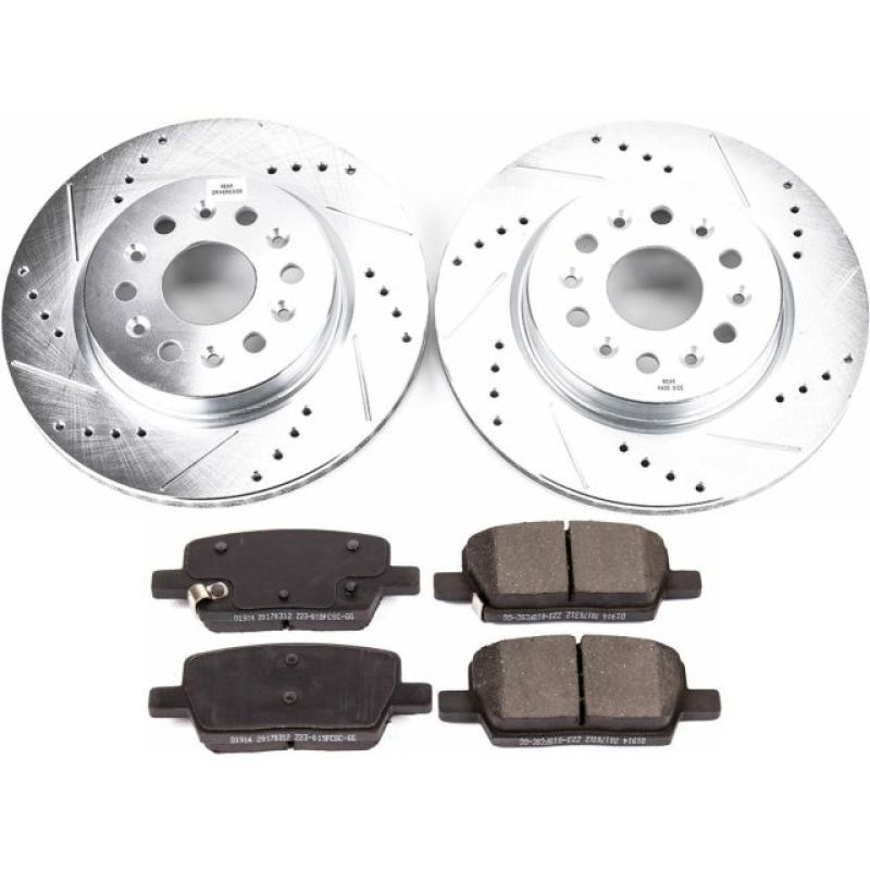 Power Stop 18-19 Buick Enclave Rear Z23 Evolution Sport Brake Kit K7411