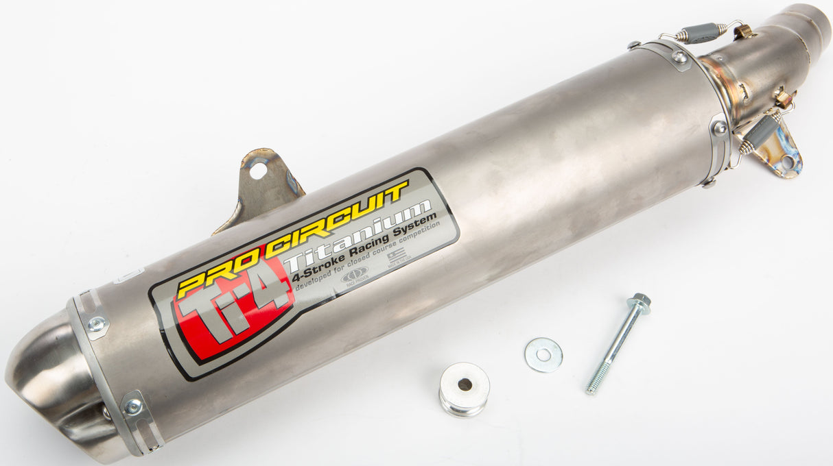 PRO CIRCUIT Ti-4 Slip-On W/Spark Arrestor 4QH06450S-TI