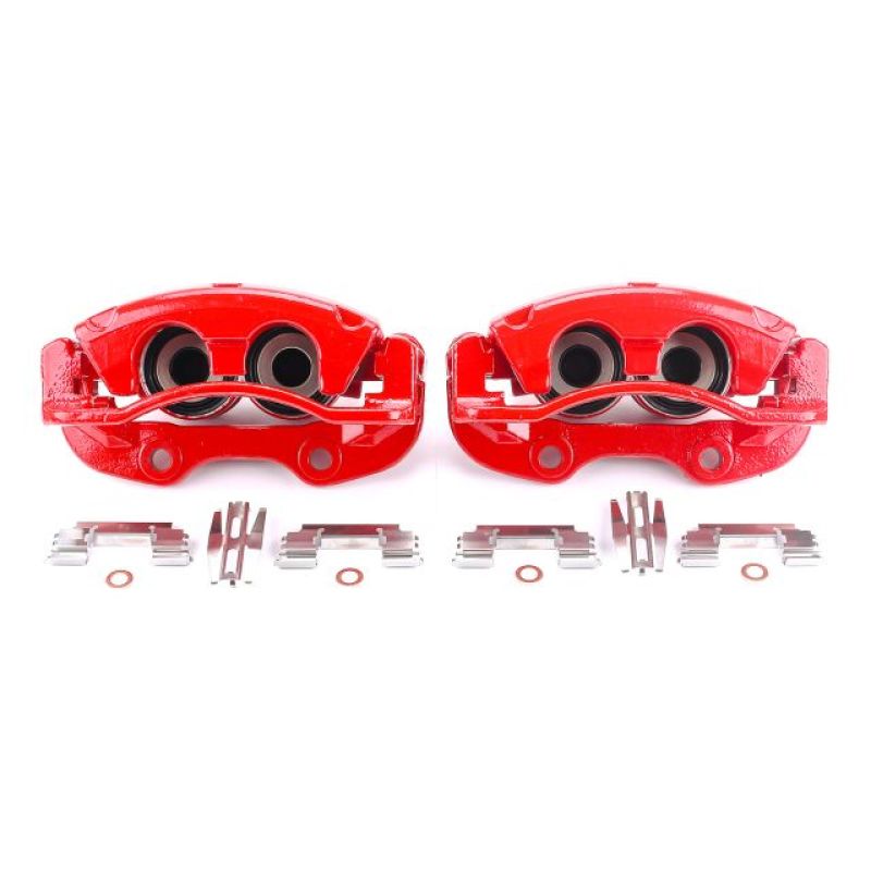 Power Stop 02-06 Cadillac Escalade Rear Red Calipers w/Brackets - Pair S4764