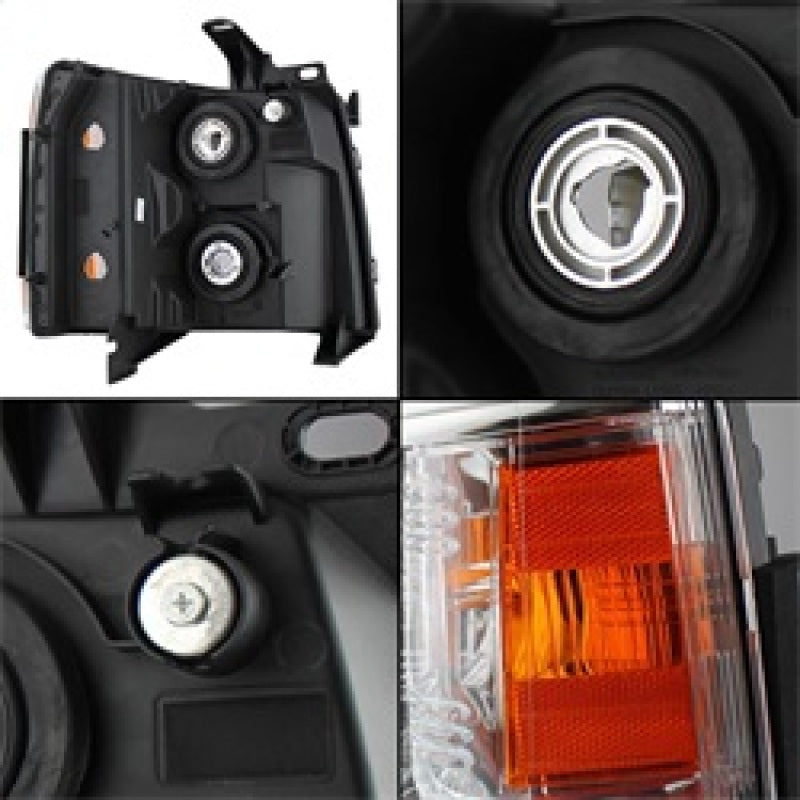 Xtune Chevy Silverado 07-13 Crystal Headlights Chrome HD-JH-CS07-AM-C 5076984