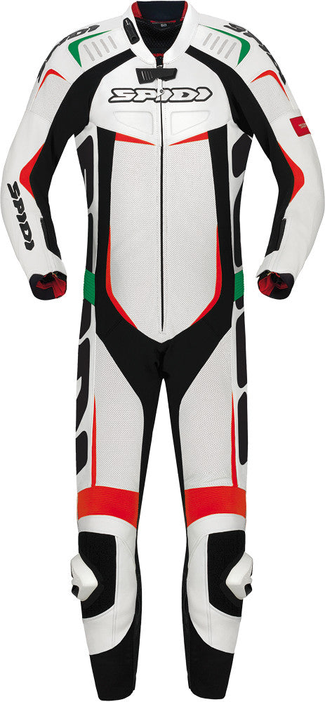 SPIDI Track Leather Wind Pro Suit White/Italy E52/Us42 Y120-001-52