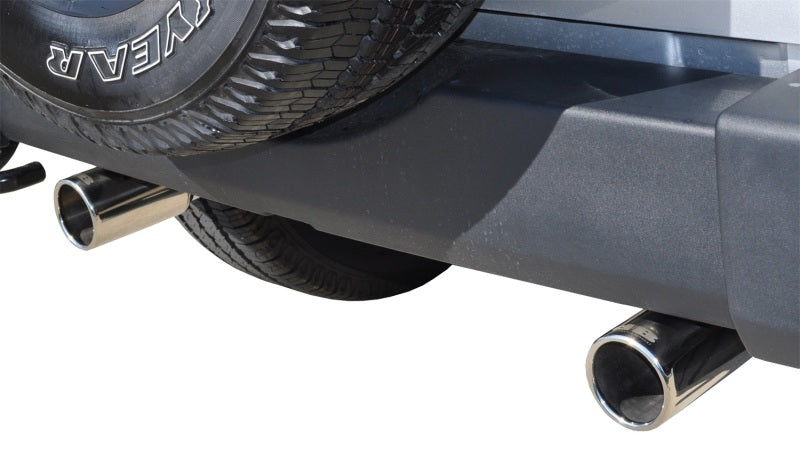 Corsa/dB Jeep 07-11 Wrangler 3.8L/12-14 Wrangler 3.6L Polished Sport Axle-Back Exhaust 24412