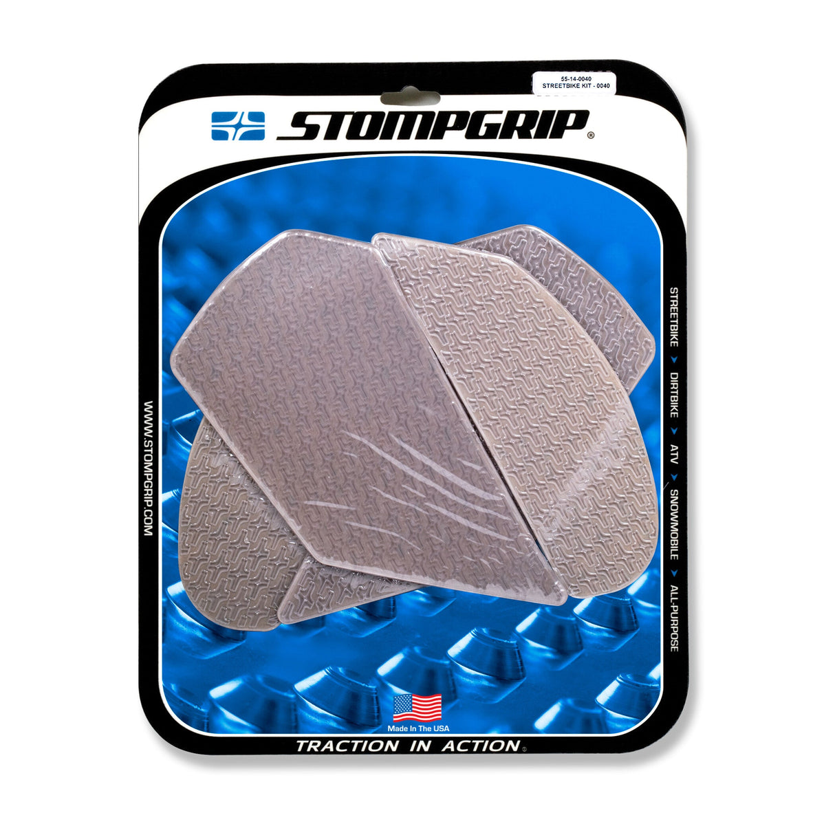 STOMPGRIP Tank Pad Kit Icon Clear 55-14-0040C