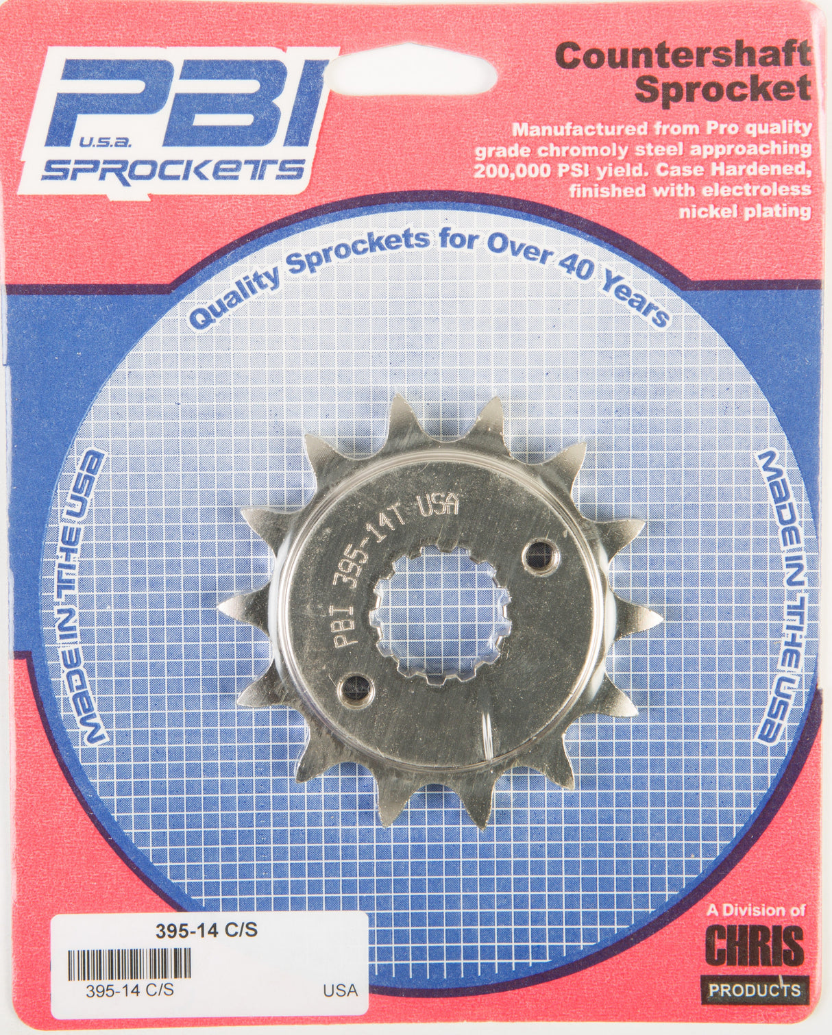 PBIFront Cs Sprocket Steel 14t-520 Hon395-14