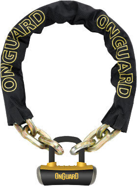 ONGUARDBeast 8016l Chain With U-Lock Black/Yellow 6 Ft45008016L