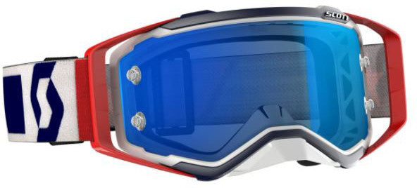 SCOTT Prospect Goggle Red/White/Blue W/Blue Lens 268178-1228278