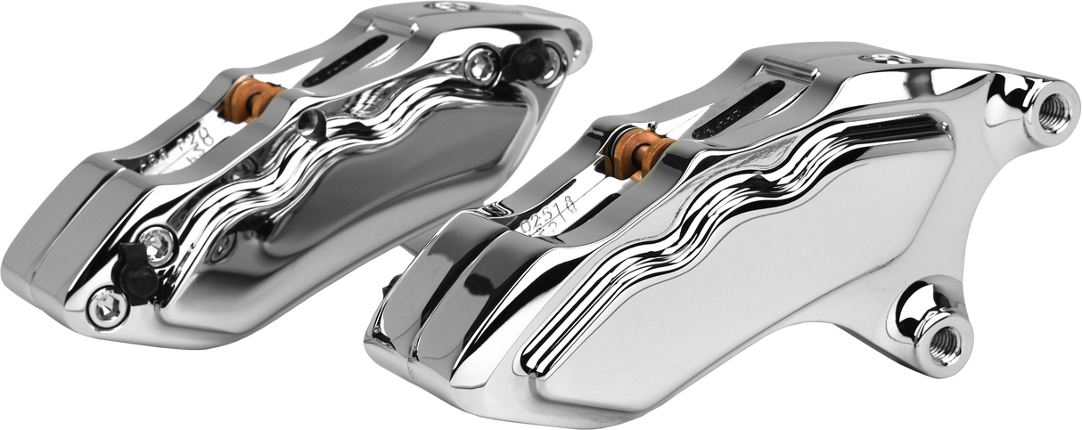 HAWG HALTERS INC 6 Pist Front Dual Caliper Kit Chrome W/ 11.8" Rotor FKDDCC6018D