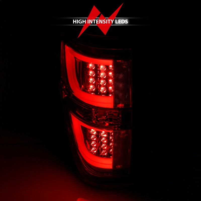 ANZO 2009-2013 Ford F-150 LED Taillights Black 311257