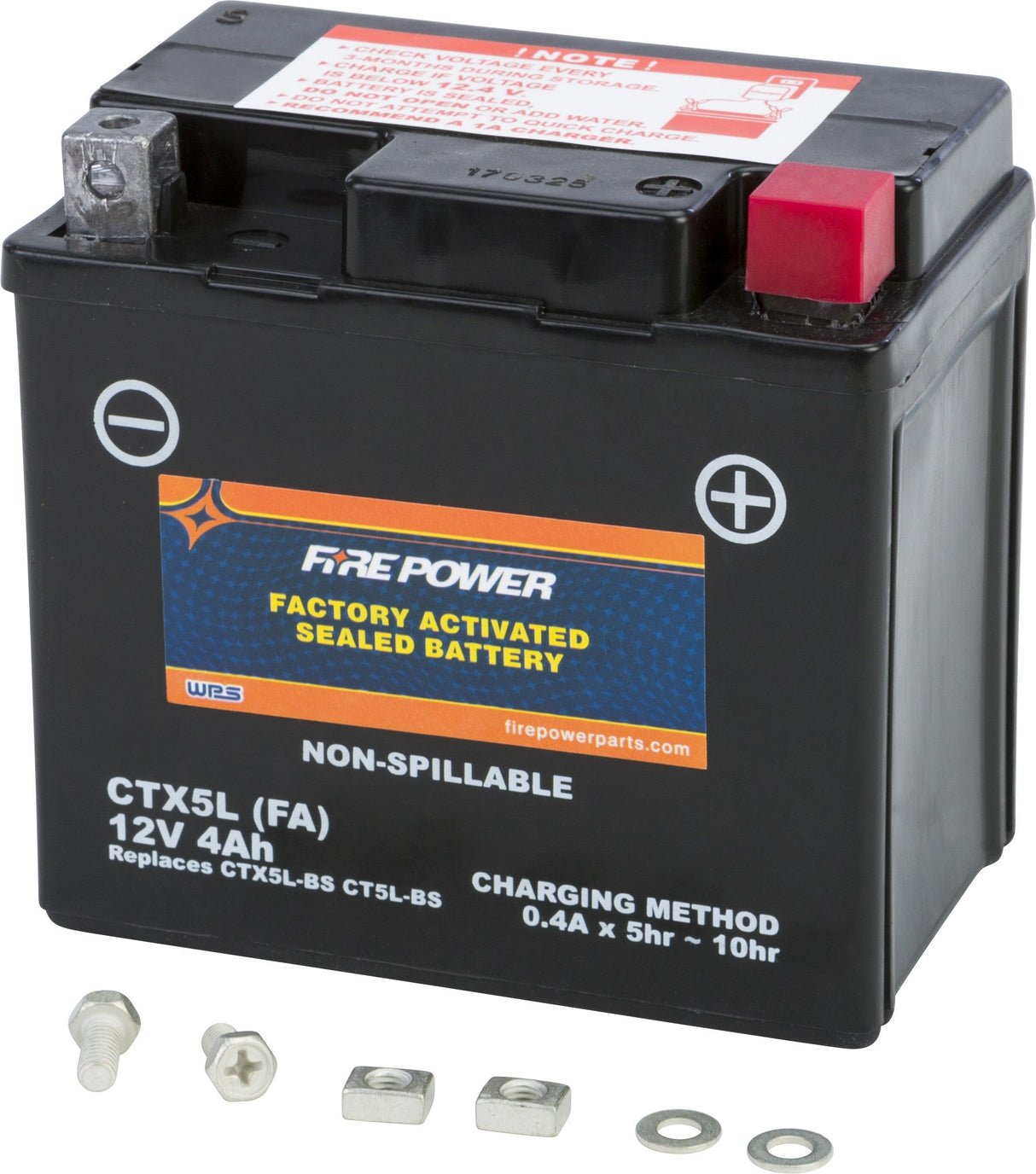 FIRE POWER Battery Ctx5l Sealed Factory Activated CTX5L-BS(FA)