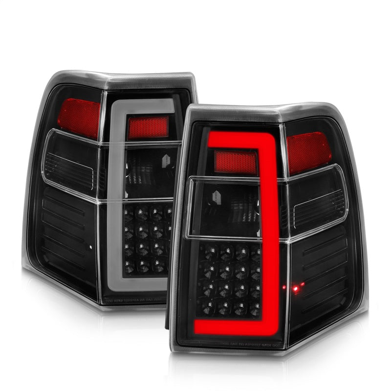 ANZO 07-17 Ford Expedition LED Taillights w/ Light Bar Black Housing Clear Lens 311408