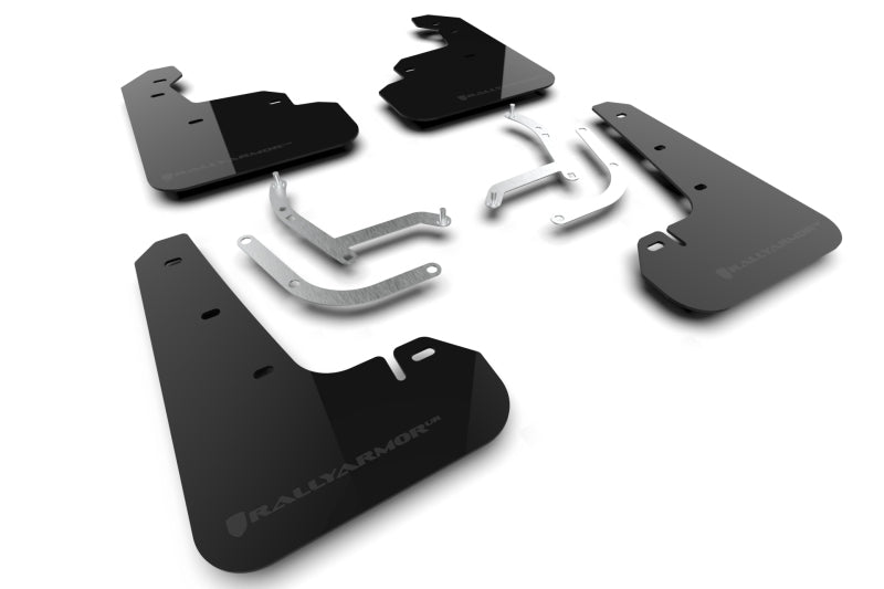 Rally Armor 2024 Subaru Impreza Black UR Mud Flap w/ Grey Logo MF105-UR-BLK-GRY