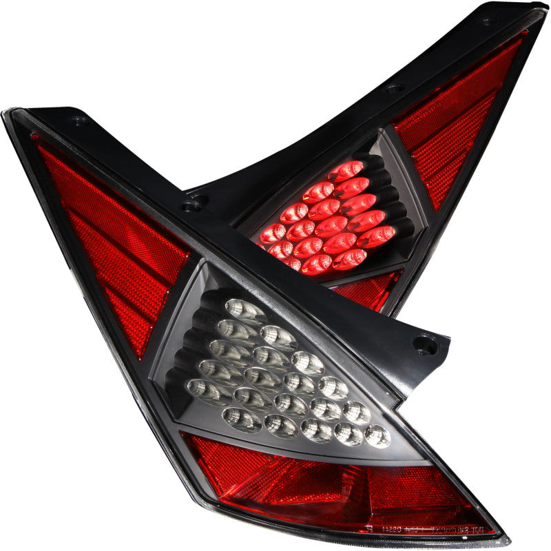 ANZO 2003-2005 Nissan 350Z LED Taillights Black 321099