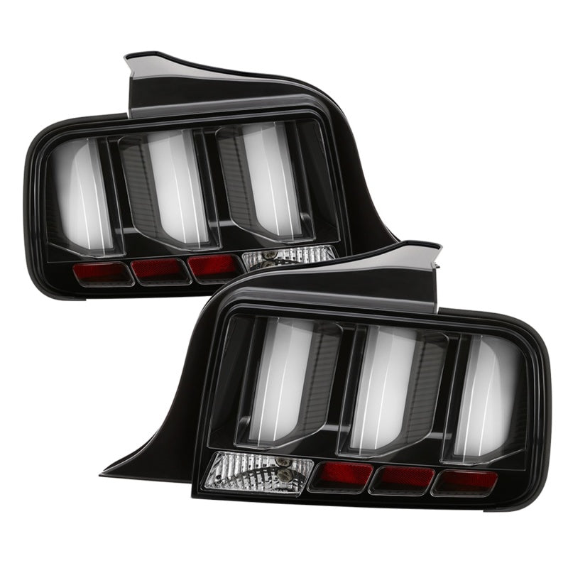 Spyder 05-09 Ford Mustang (White Light Bar) LED Tail Lights - Black ALT-YD-FM05V3-LED-BK 5086693