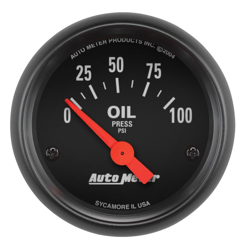 Autometer Z-Series 52mm 0-100PSI Oil Pressure Gauge 2634