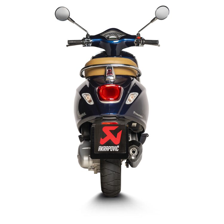 AKRAPOVIC Slip-On Scooter Muffler Exhaust Stainless Steel Vespa Sprint 150 2021 S-VE125SO3-HZBL 1811-4243
