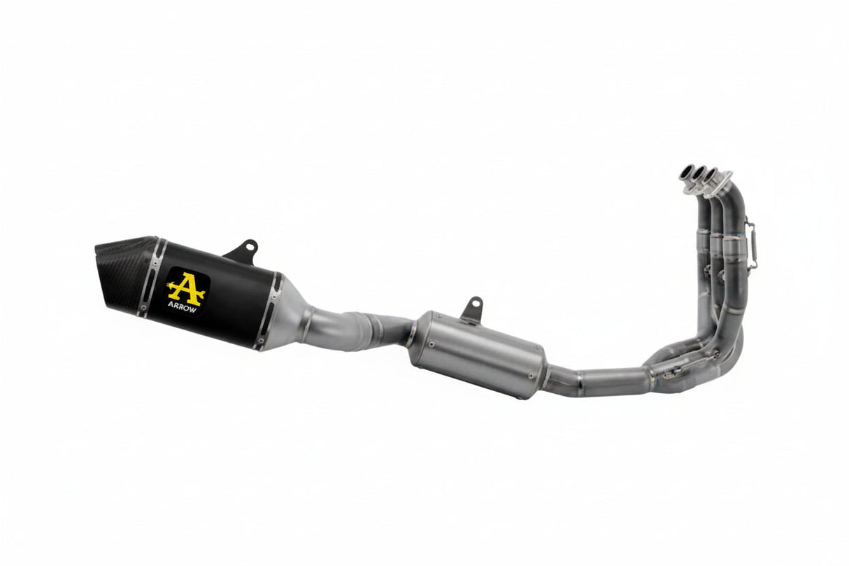 Arrow Exhaust Veloce Full Exhaust, Aluminum Dark for Triumph Tiger 660 22-24 71504VAN