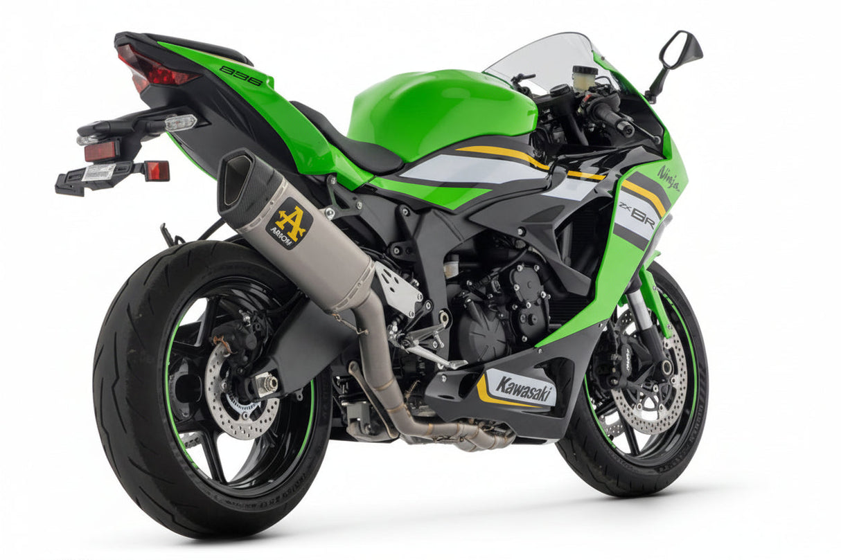 71209PTZ Arrow full Exhaust COMPETITION PISTA FULL Titanium for ZX-6R 636 2024-25