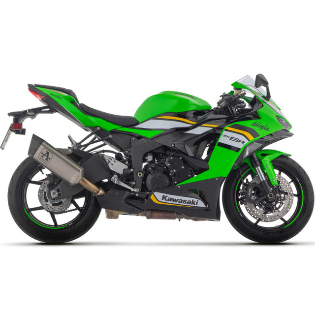 71509PT Arrow Slip-on Exhaust, for ZX-6R 636 2024-25 Pista Titanium WITH WELDED LINK-PIPE