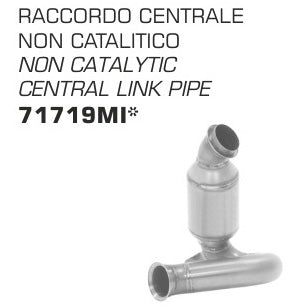 Arrow Central Link Pipe for KTM 890 SMT 2024/2025 Svartpilen 801 ’24/25/ Oxygen sensor plug incudes