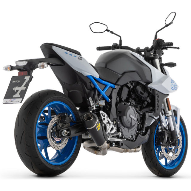71979PKN Arrow Works HOMOLOGATED NICHROM "DARK" full system with Catalytic converter SUZUKI GSX-8S /R 2022-2025