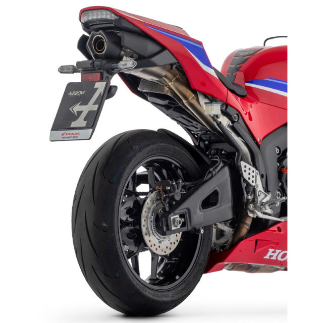 IN STOCK 71971AKN Arrow Indy Race Exhaust, Aluminum Dark for Honda CBR600RR 24-25