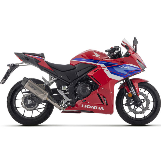 71980PK Arrow Indy Race EVO Slip-on Exhaust, Titanium for Honda CBR500R 24-25