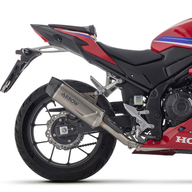 71980PK Arrow Indy Race EVO Slip-on Exhaust, Titanium for Honda CBR500R 24-25