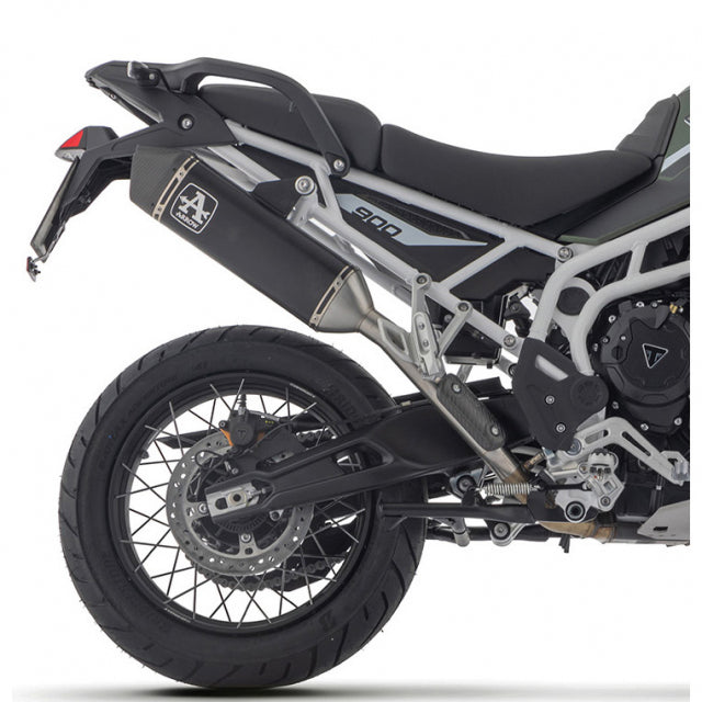 72006VAN Arrow Veloce RACING Slip-on Exhaust, Aluminum Dark for Triumph Tiger 900 24-25