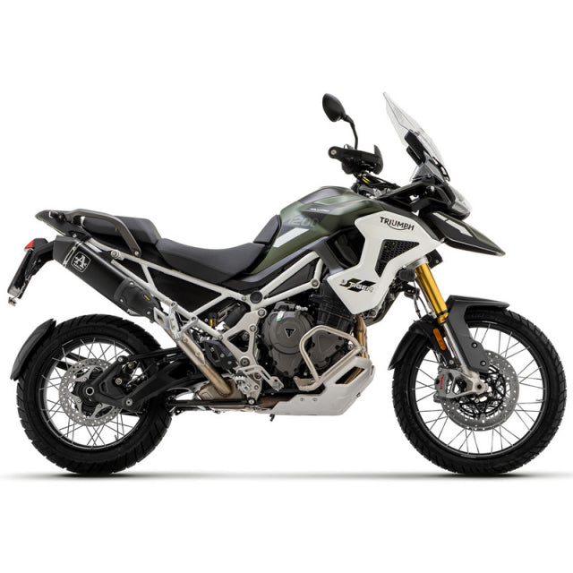 72506VAN Arrow Veloce Homol Slip-on Exhaust, Aluminum Dark for Triumph Tiger 900 24-25
