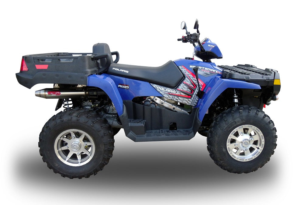 GPR Deeptone, Slip-on Exhaust with Removable DB Killer and Link Pipe Polaris Sportsman 800 X2 2007-2010 QUSP.92.DE.DEATV