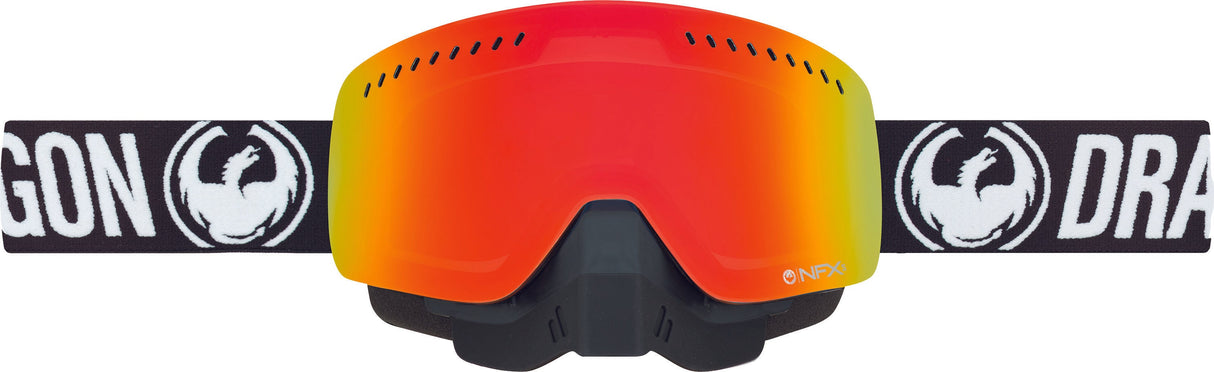DRAGON Nfxs Snow Goggle Coal W/Red Ionized Lens 265656438067