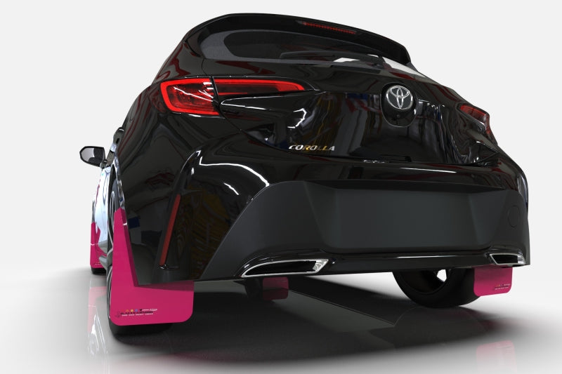 Rally Armor 11-14 Subaru STI & WRX Sedan Pink Mud Flap BCE Logo MF19-BCE22-PK/BLK