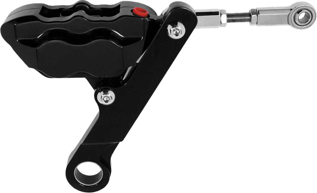 HAWG HALTERS INC 4 Piston Front Brake Kit Flsts Black FKHSAB100