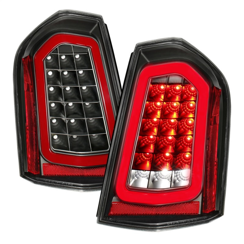 ANZO 11-14 Chrysler 300 LED Taillights Black w/ Sequential 321343