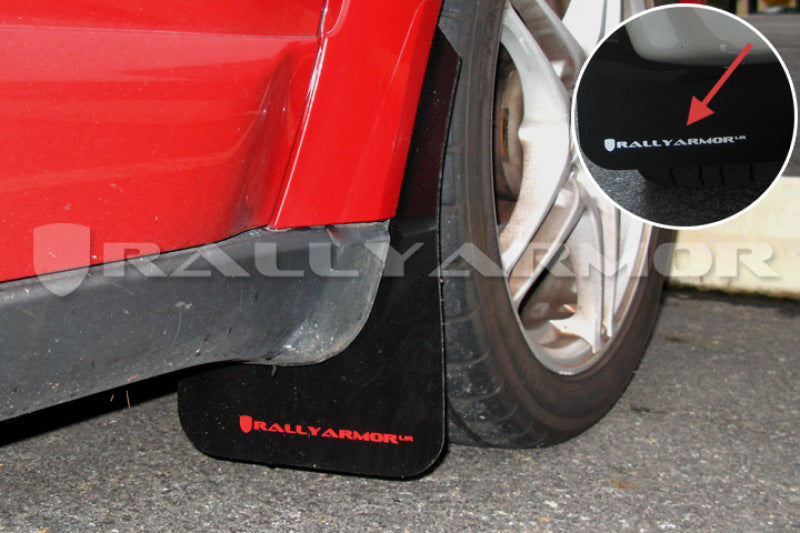 Rally Armor 2005-2009 Legacy GT and Outback UR Black Mud Flap w/ White Logo MF4-UR-BLK/WH