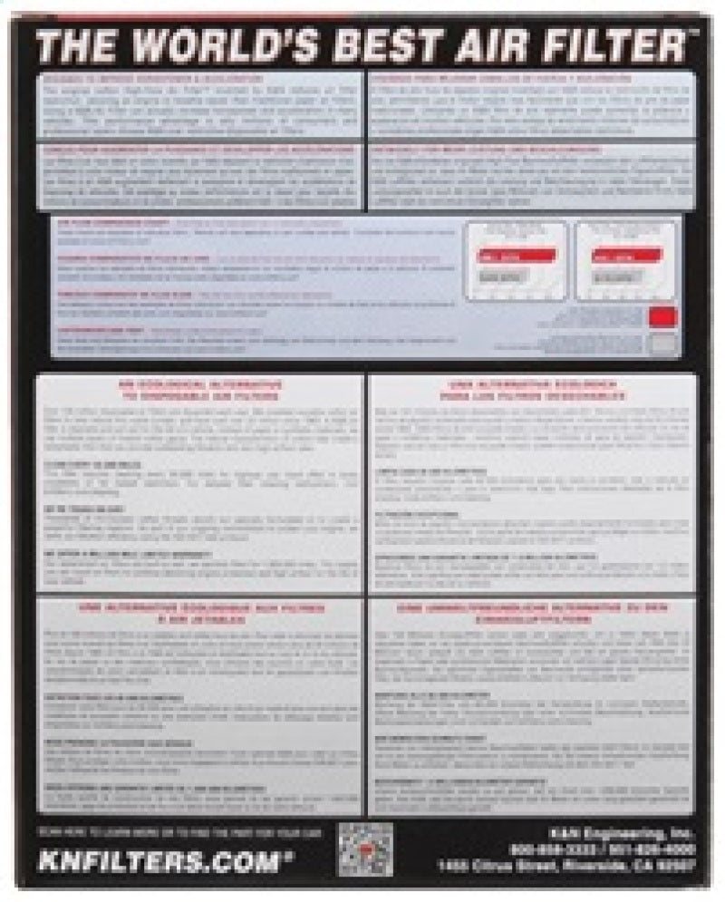 K&N 07 Nissan Versa 1.8L-L4 Drop In Air Filter 33-2375