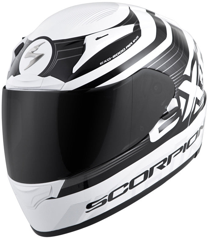 SCORPION EXO Exo-R2000 Full-Face Helmet Fortis White/Black Xl 200-7636
