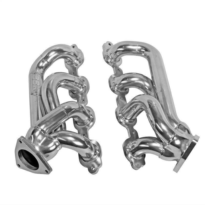 BBK 14-18 GM Truck 5.3/6.2 1 3/4in Shorty Tuned Length Headers - Polished Silver Ceramic 40470
