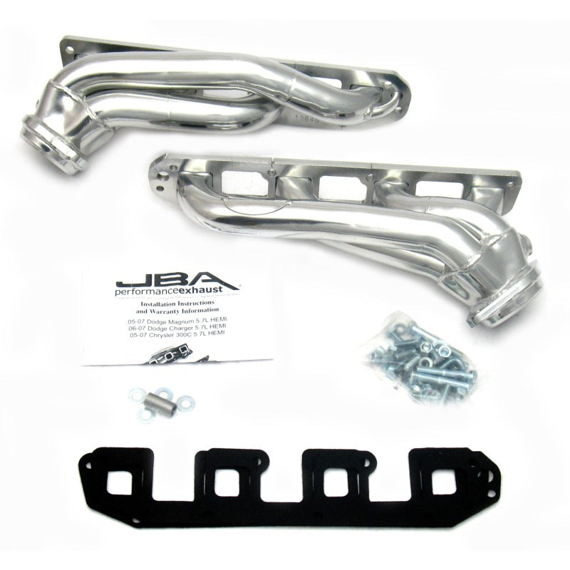 JBA 04-08 Chrysler 5.7L HEMI 1-3/4in Primary Silver Ctd Cat4Ward Header 1964SJS