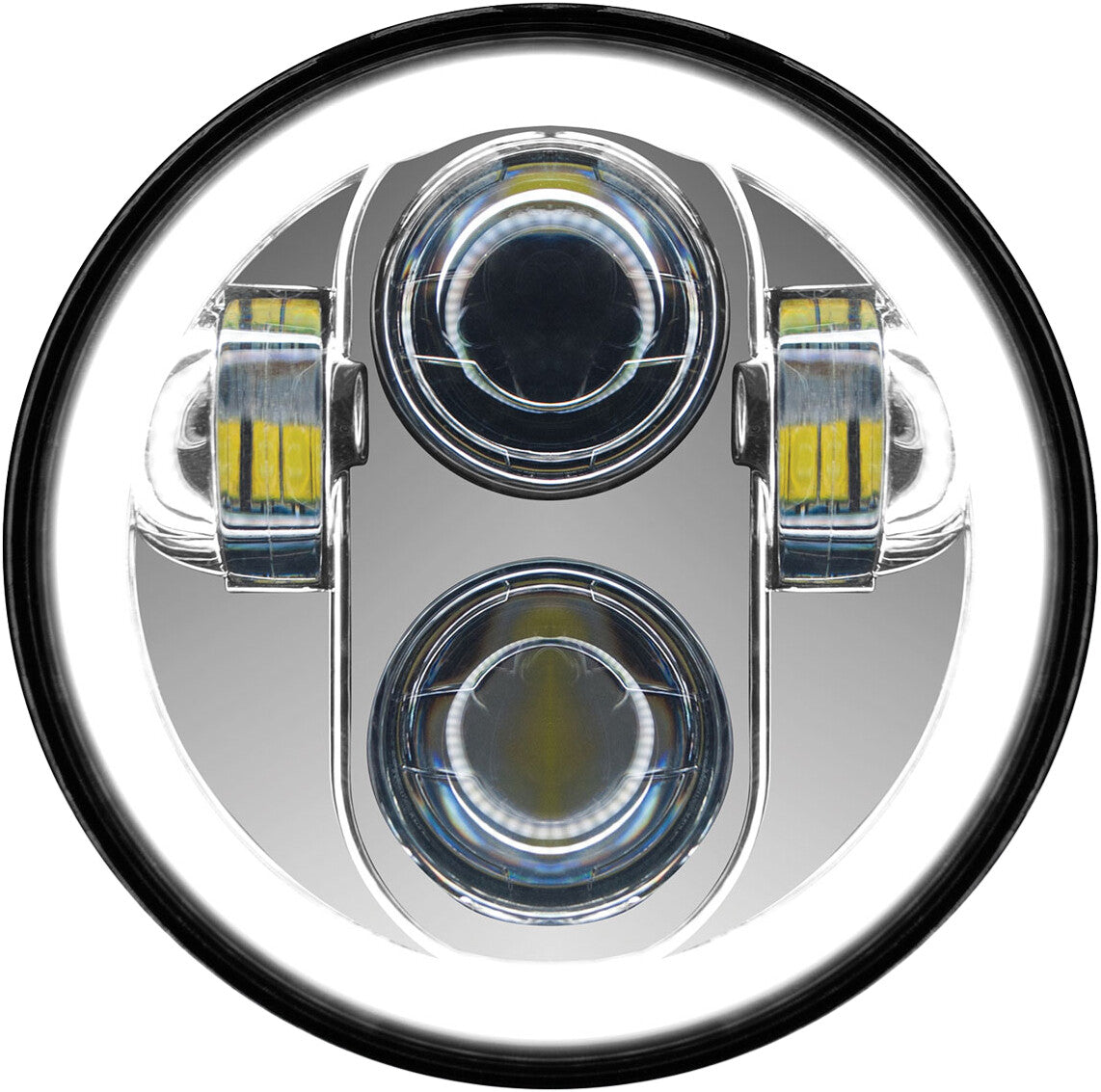 PATHFINDER5 3/4" Led Headlight With Full Halo ChromeHD5MCH